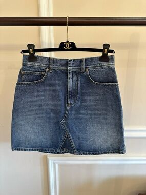 🚩steal Dior Indigo Denim Mini Skirt